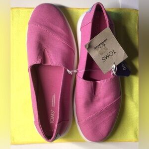 Toms NWT Alpargata Earthwise Mallow Women's Canvas 6M Fuchsia.